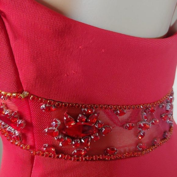 NWOT Sexy MacDugal Couture Embellished Long Gown - Picture 4 of 5